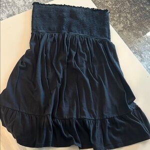 Motherhood Maternity Black strapless maxi dress coverup knee length